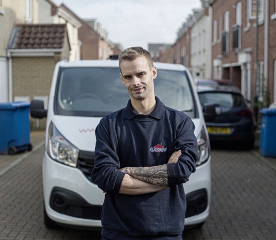 gasway engineer by van smiling